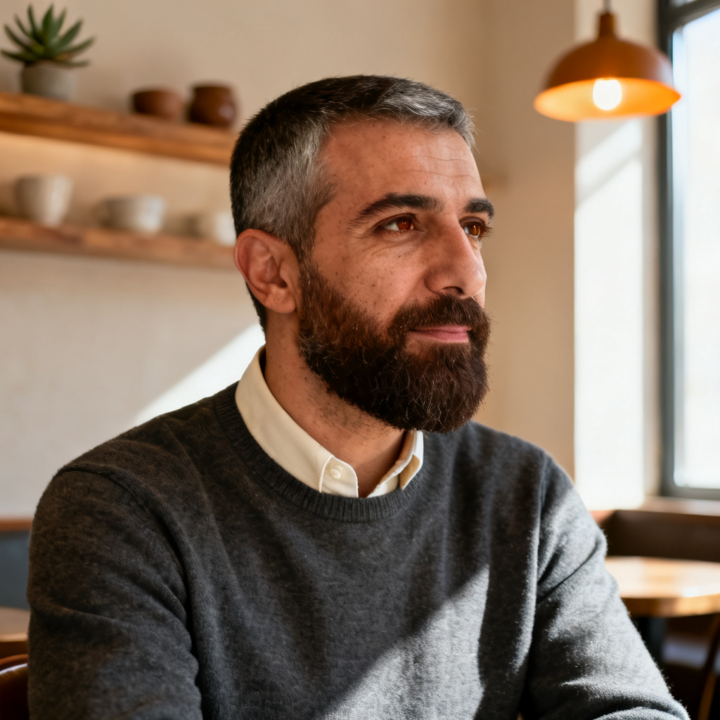 Can Polat kırk yaşında bağımsız düğün planlayıcısı yan bakış avatar portresi